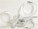1-1/2" Plastic Pacifier Clear