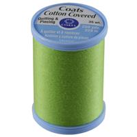 Cotton Covered Polyester: 250 yds Lime Green