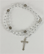 17&quot; 8MM Glass Wheel Bead Rosary