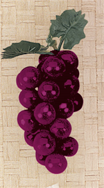 Small Grapes Burgundy, 24pcs