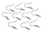 Fish Hook or French Hook Earring Wires - Raw Finish Steel - 20mm