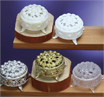 2.5&quot; Clear Round Box w/Stand 12-pcs